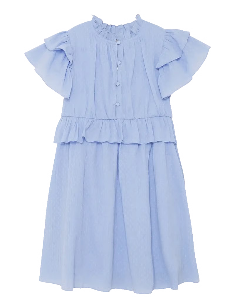DOBBY DRESS BLUE LUSTRE
