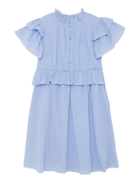 DOBBY DRESS BLUE LUSTRE