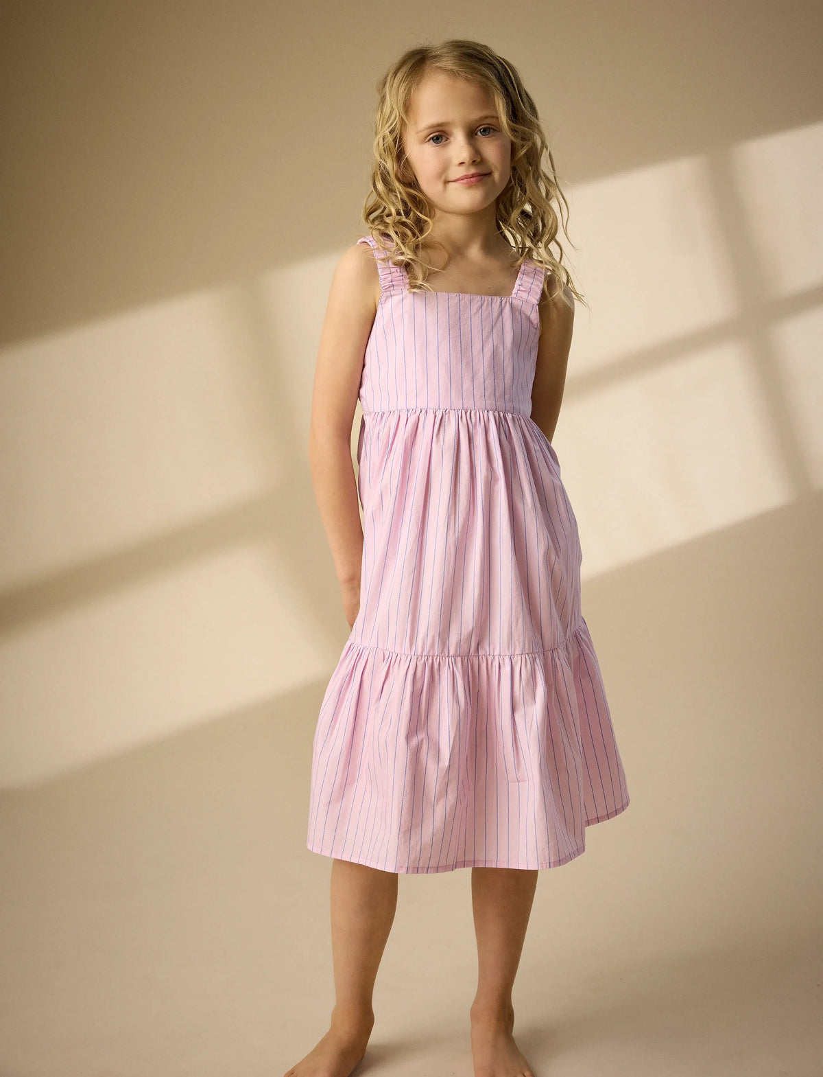 POPLIN DRESS ROSE PINK