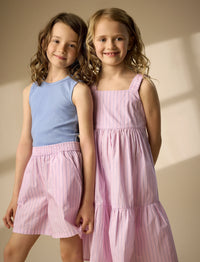 ROSE PINK POPLIN SHORTS