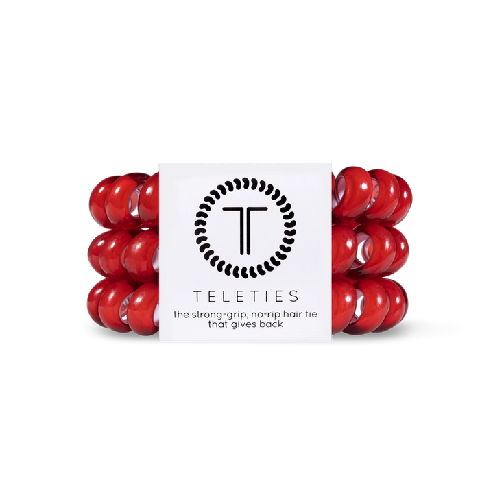 TELETIES SCARLET RED SMALL HAIR TIES