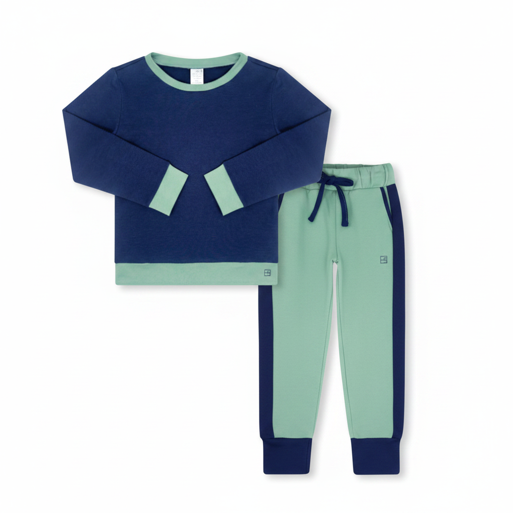 Rivers Jogger Set - Navy & Mint