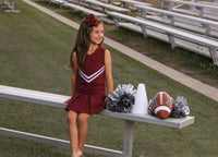 Cheer Uniform Set Maroon