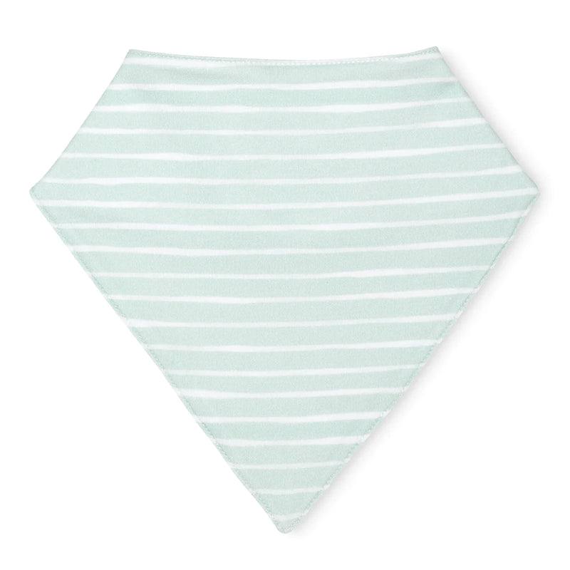 LAVENDER BOW SAGE STRIPE BIB