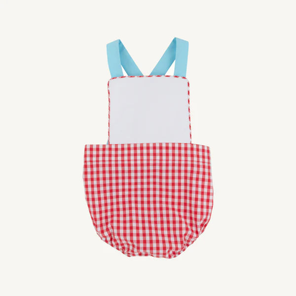 Sayre Sunsuit Richmond Red With Belhaven Blue