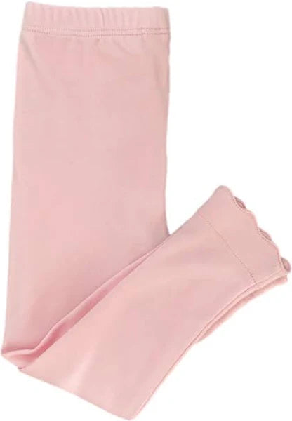 JAMES & LOTTIE LIGHT PINK SCALLOPED LEGGINGS