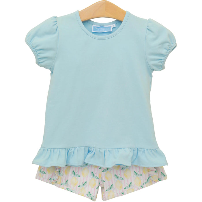 SQUEEZE THE DAY GIRLS SHORT SET