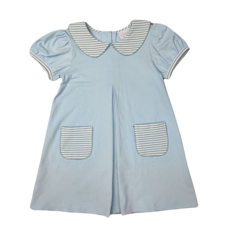 WHIMSEY BAY KIDS STINSON STRIPE PLEATE DRESS