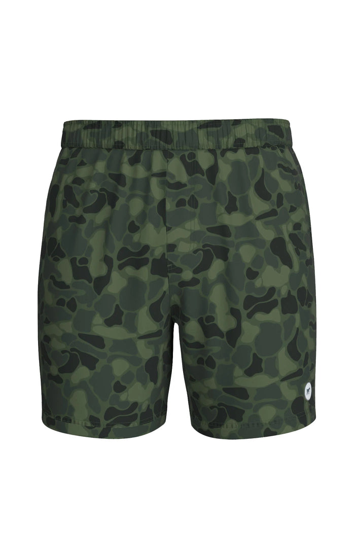 Sun Washed Short Camo Green