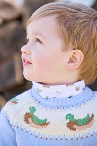 LITTLE ENGLISH FAIR ISLE SWEATER MALLARD