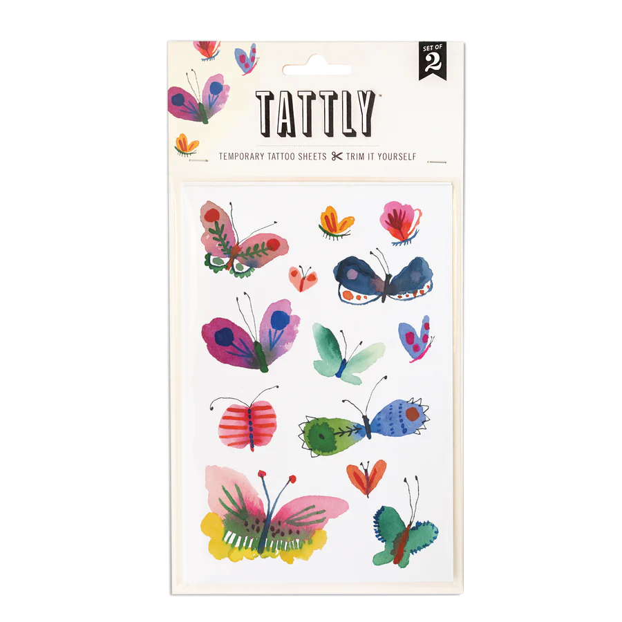 TATTLY BUTTERFLY FRENZY SHEET TATTOO
