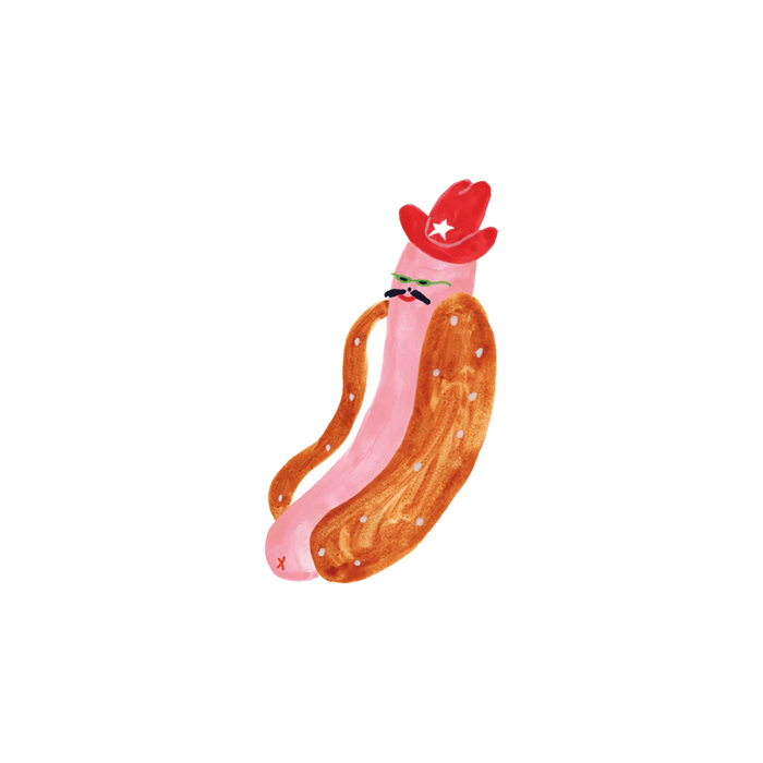 TATTLY COWBOY HOTDOG TATTOO PAIR