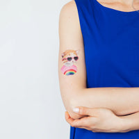 TATTLY RAINBOW KITTEN TATTOO PAIR