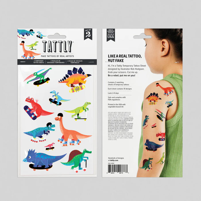 TATTLY DINO DERBY SHEET TATTOO