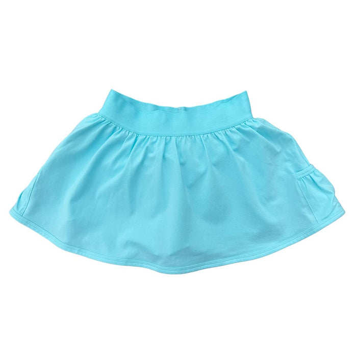 LITTLE OLIN AQUA JERSEY SKORT