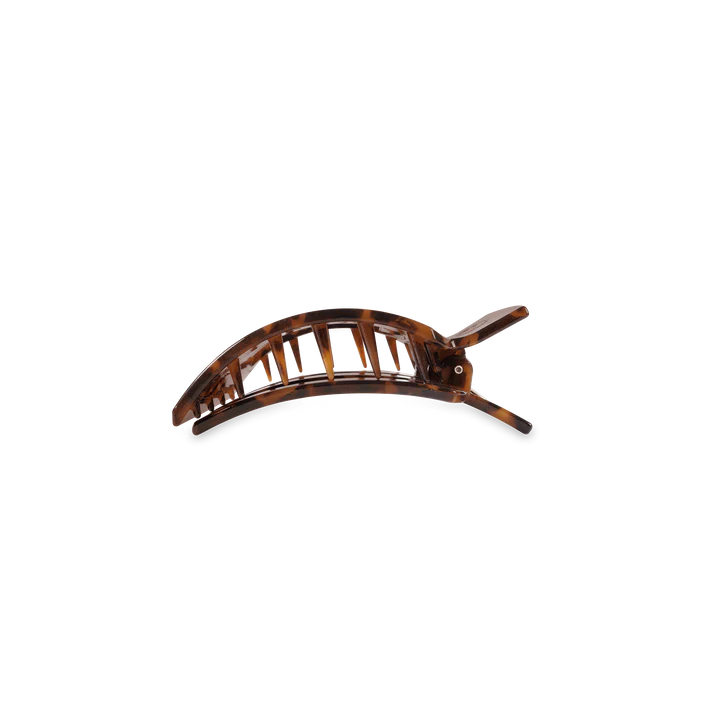 TELETIES TORTOISE SMALL FLAT SQUARE CLIP