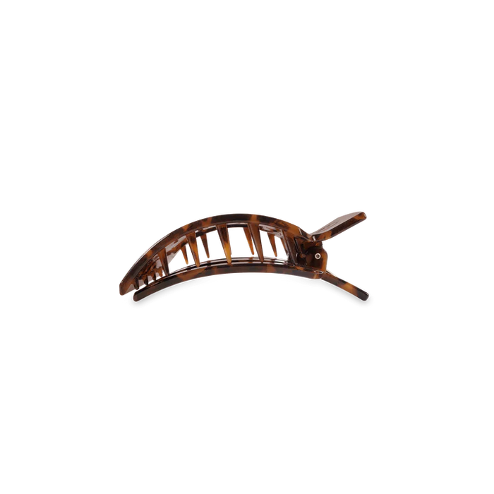 TELETIES TORTOISE SMALL FLAT SQUARE CLIP