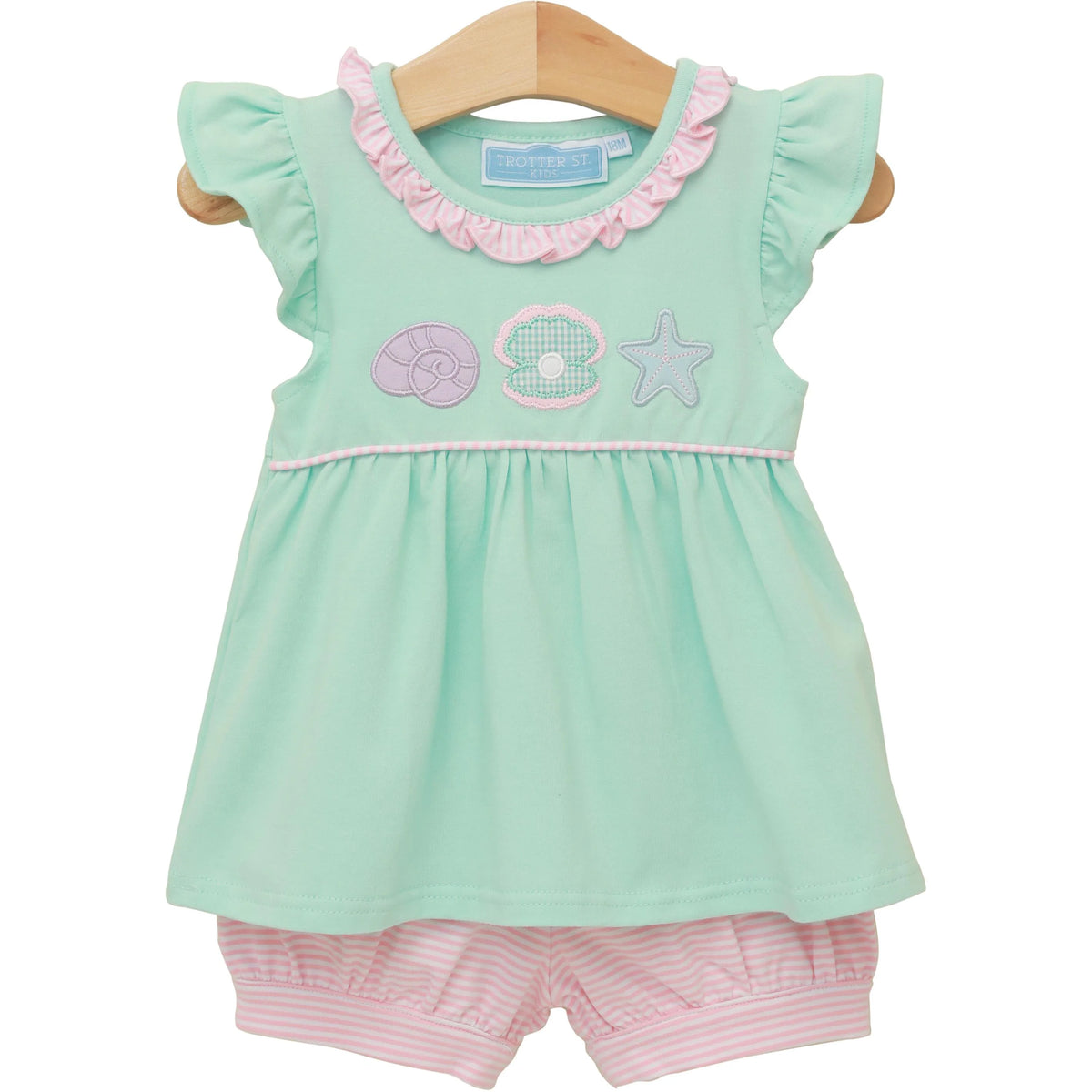 UNDER THE SEA BANDED SHORT SET