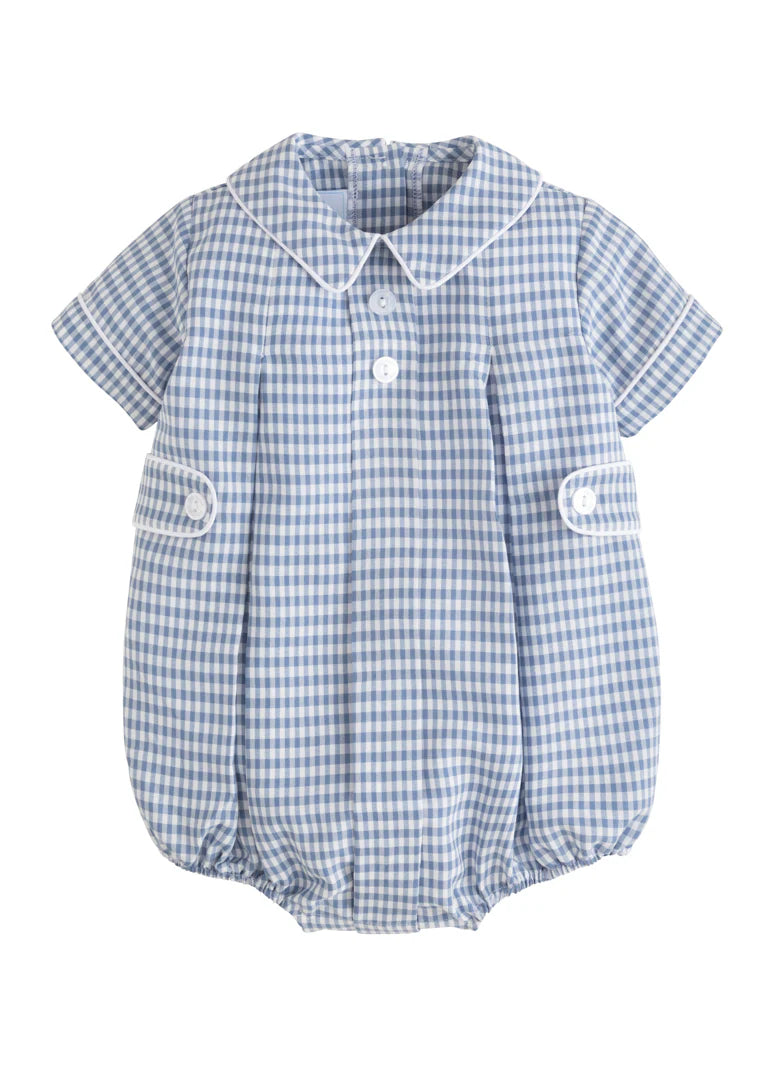 Davant Bubble Gray Blue Gingham