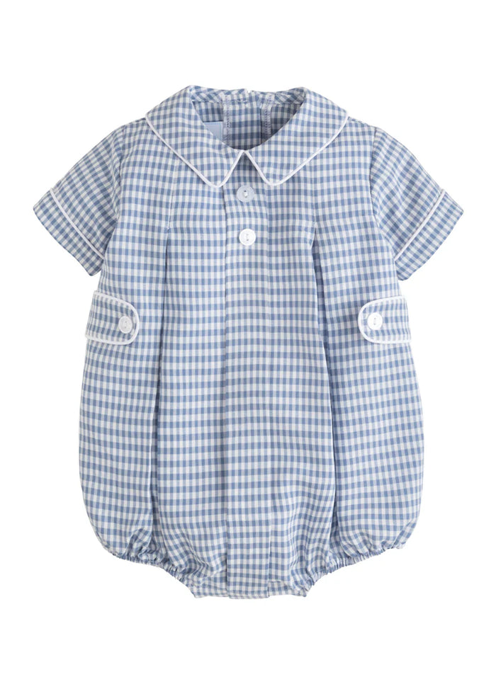 Davant Bubble Gray Blue Gingham