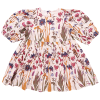 PINK CHICKEN BROOKE DRESS AUTUMN FLOWERS