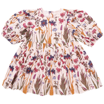 PINK CHICKEN BROOKE DRESS AUTUMN FLOWERS