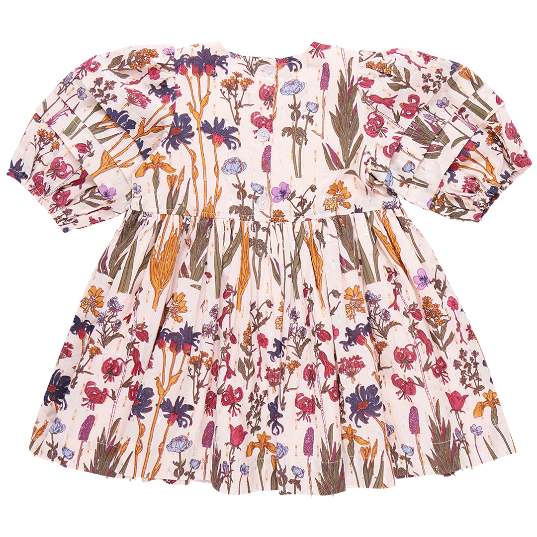 PINK CHICKEN BROOKE DRESS AUTUMN FLOWERS