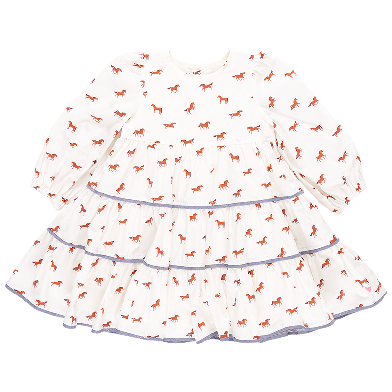 PINK CHICKEN JULIA DRESS TINY HORSES