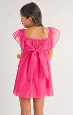 SADIE & SAGE TWEEN DELPHINE RUFFLE SLV MINI DRESS