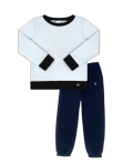 SET ATHLEISURE RIVER JOGGER SET HUDSON BAY NAVY ICE