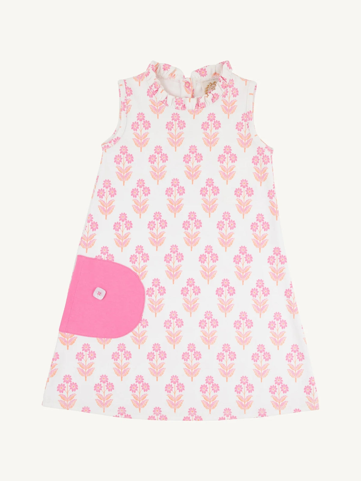 TBBC LIZZIE LUXE LEISURE DRESS BRIDGETOWN HARBOUR HAND BLOCK