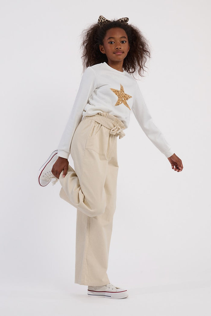 MOLLY BRACKEN VELVET PAPER BAG PANTS