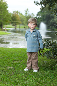 TROTTER STREET MALLARD EMBROIDERY 1/4 ZIP PULLOVER