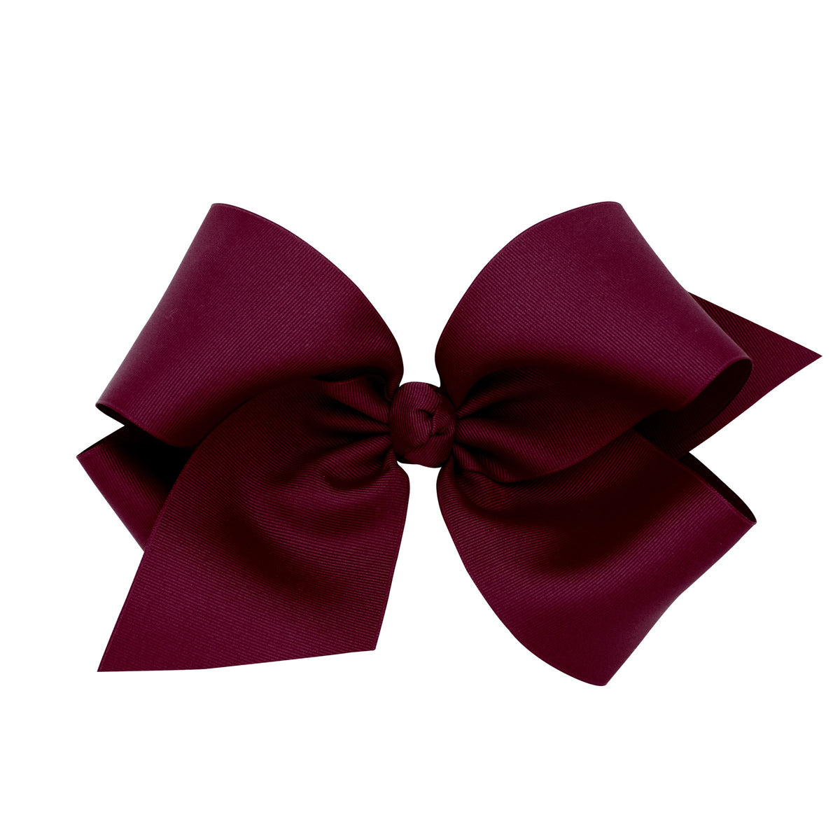 WEE ONES GROSGRAIN BURGUNDY BOW BUR