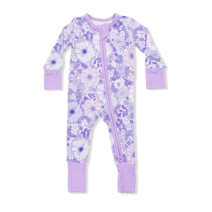 LACY LAVENDER FLORAL CONVERTIBLE ROMPER
