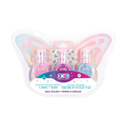 3C4G BUTTERFLY NAIL POLISH TRIO