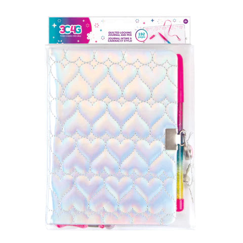 3C4G QUILTED LOCKING JOURNAL & PEN