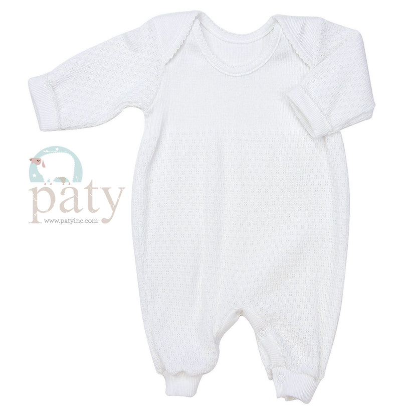 PATY LAP SHOULDER ROMPER WHITE