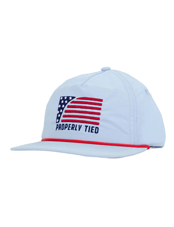 PROPERLY TIED YOUTH ROPER HAT SPORT FLAG