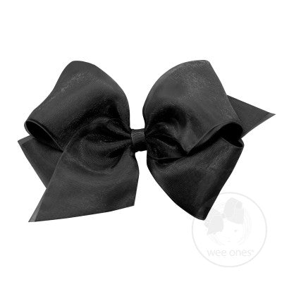 WEE ONES OVERLAY BLACK BOW BLK