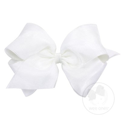 WEE ONES OVERLAY WHITE BOW WHT