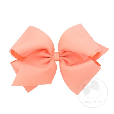 WEE ONES OVERLAY CORAL BOW LCR