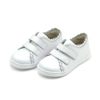 LAMOUR CAROLINE SCALLOPED SNEAKER WHITE