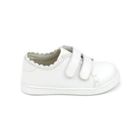 LAMOUR CAROLINE SCALLOPED SNEAKER WHITE