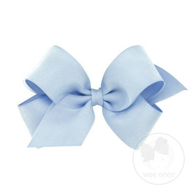 WEE ONES GROSGRAIN BLUE BOW BLU