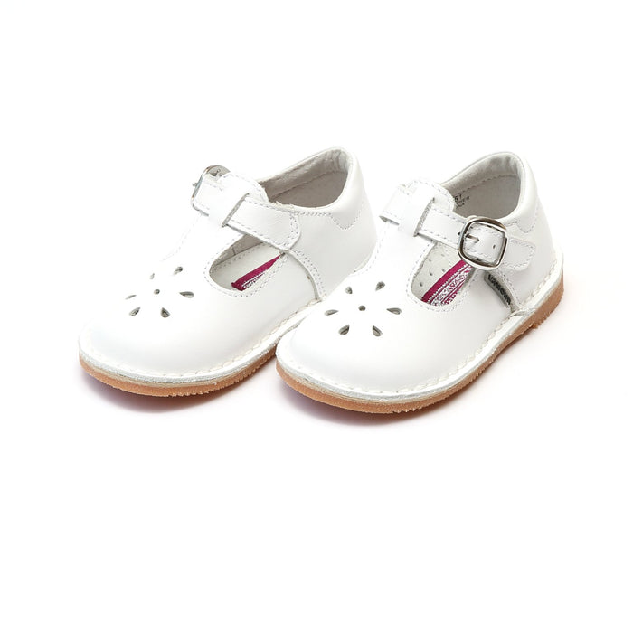 LAMOUR JOY CLASSIC T-STRAP MARY JANE WHITE