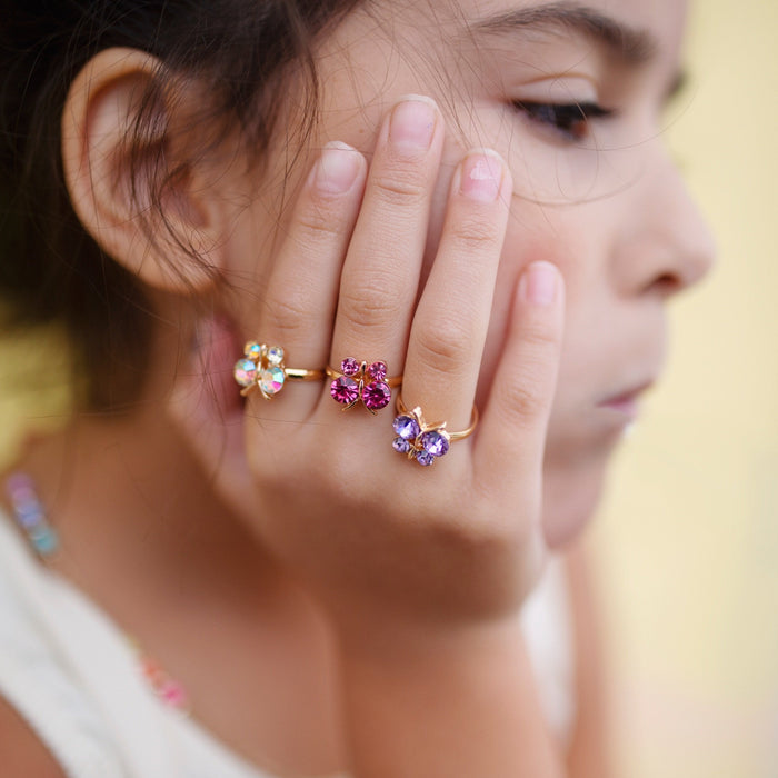 GREAT PRETENDERS BOUTIQUE BUTTERFLY GEM RING SET