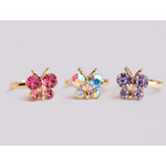 GREAT PRETENDERS BOUTIQUE BUTTERFLY GEM RING SET