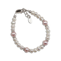 CHERISHED MOMENTS ADDIE STERLIN SILVER PEARL BRACELET