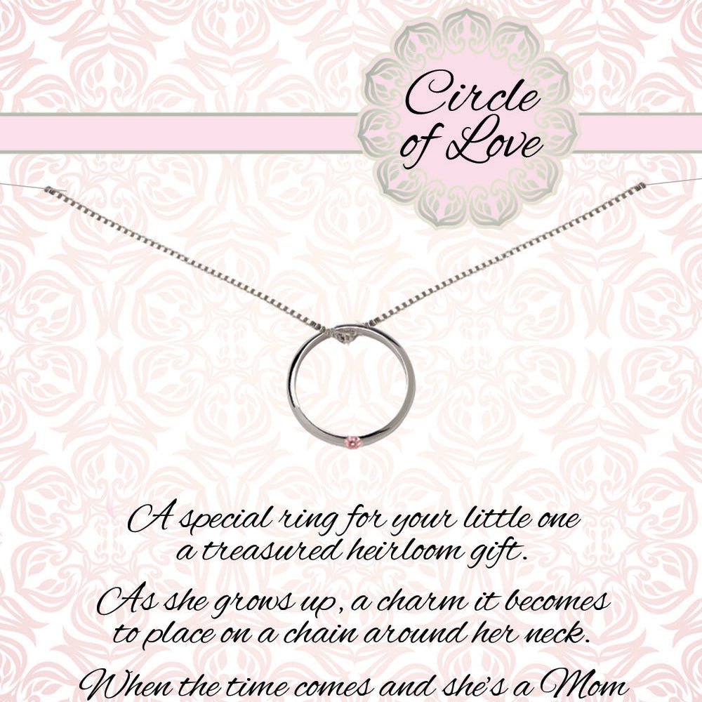 CHERISHED MOMENTS CIRCLE OF LOVE KEEPSAKE NECKLACE